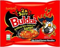 Buldak Double Spicy Extreme Hot Chicken 140gr x 5 Pack