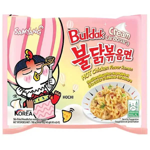 Buldak hot chicken Carbonara